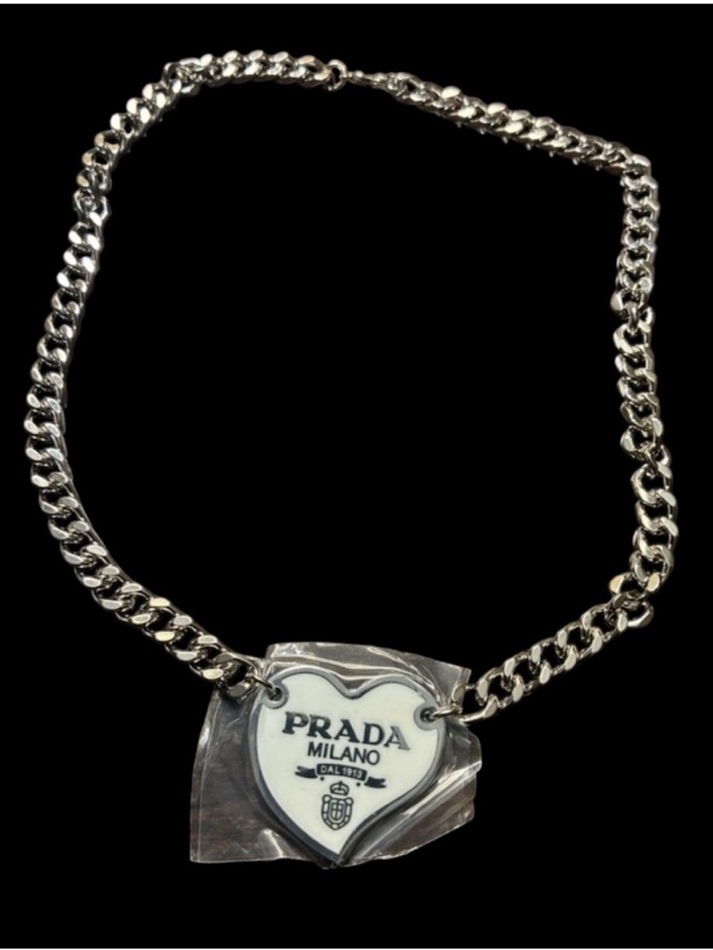 Rare Heart shaped pendant on a -2 in neck